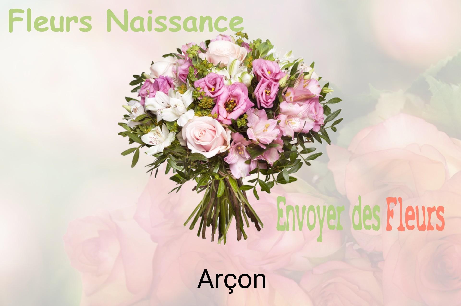 Bouquet de fleurs de naissance livré à Arçon